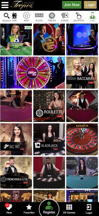 Casino Tropez mobile preview 2