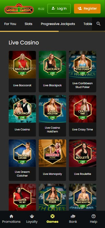 Casino Classic mobile preview 2