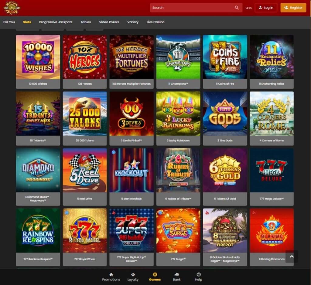 Golden Tiger Casino Desktop preview 1