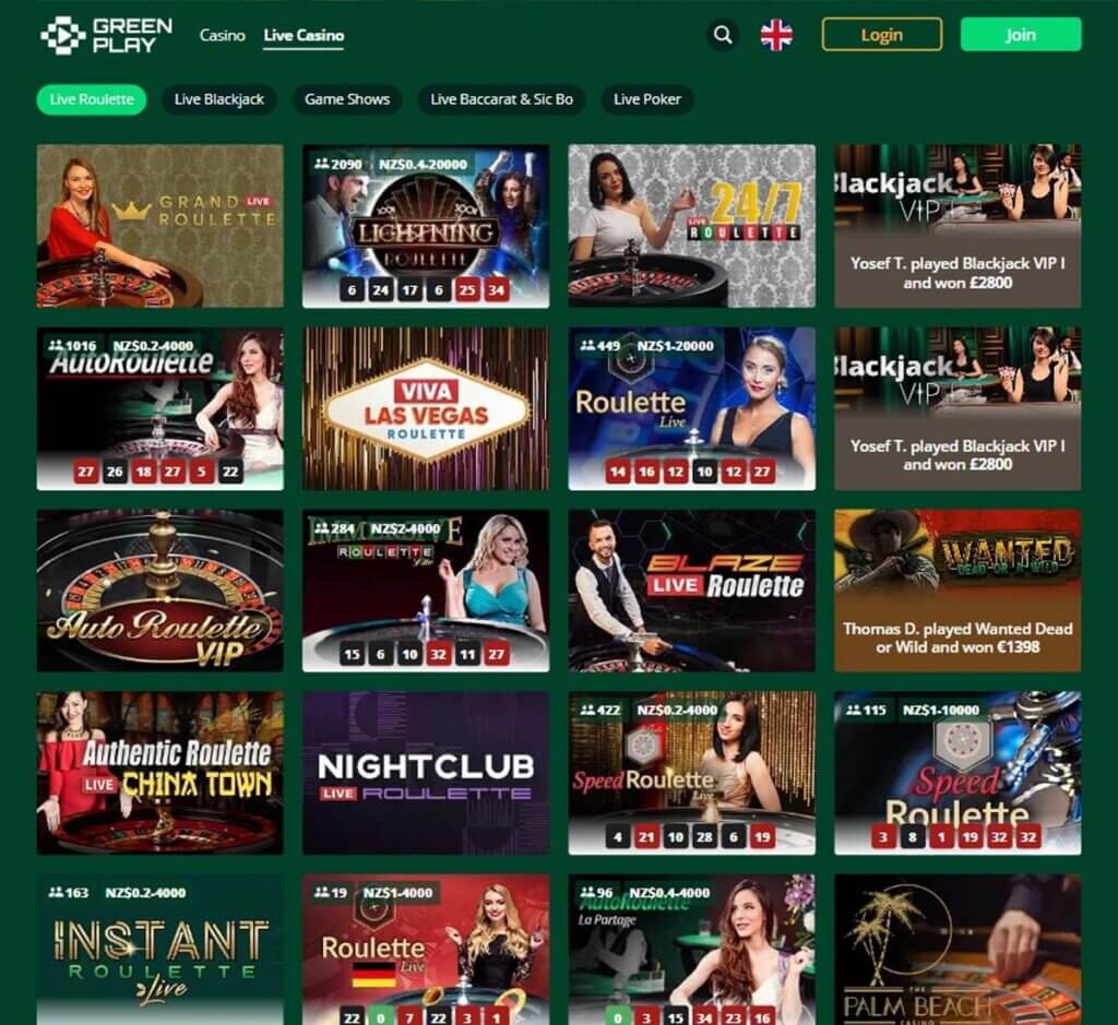 GreenPlay Casino Desktop preview 2
