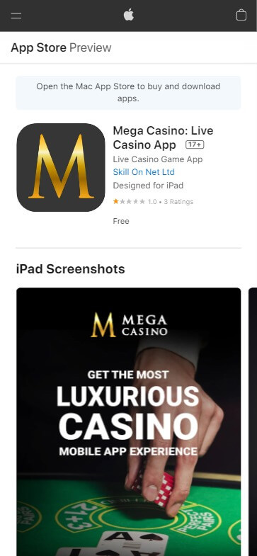 Mega Casino App preview 1