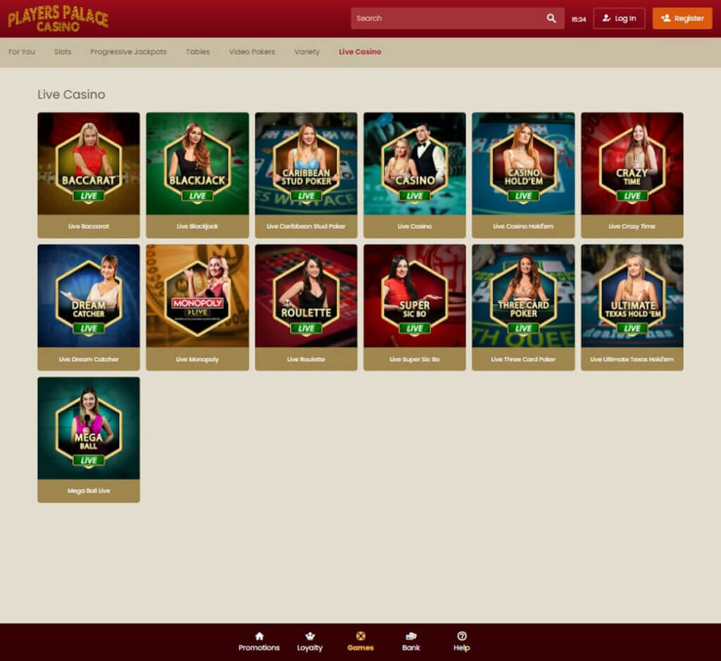 Players Palace Casino Desktop preview 2