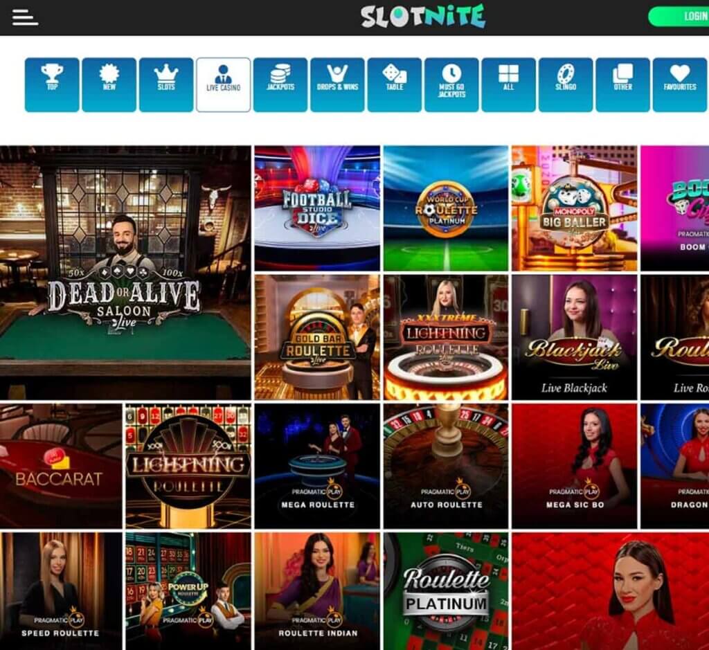 slotnite-casino- dektop-preview- live-casino