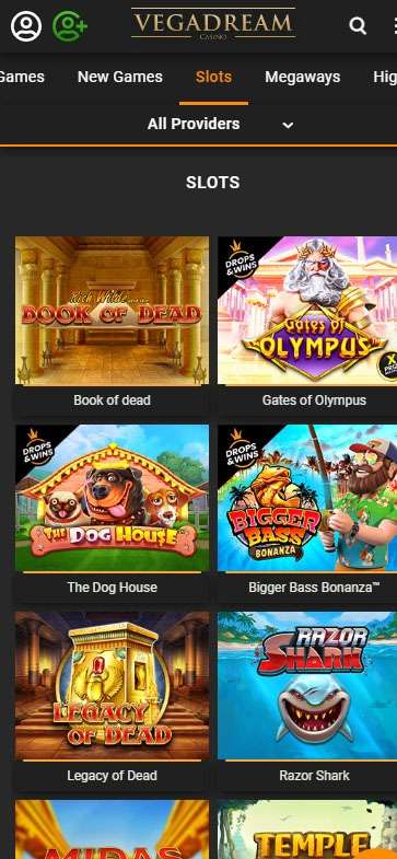 Vegadream Casino mobile preview 1