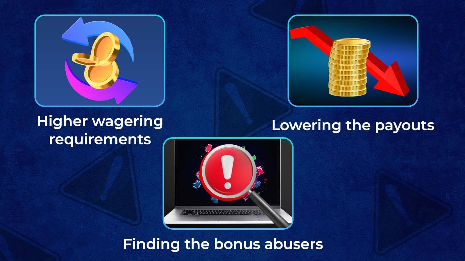 How can online casinos find and stop bonus abusers