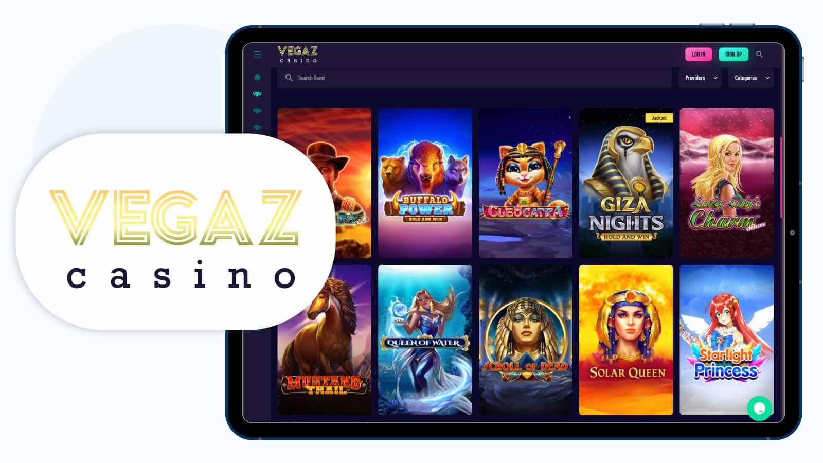 Vegaz Casino Best 300% welcome bonus casino for pokies
