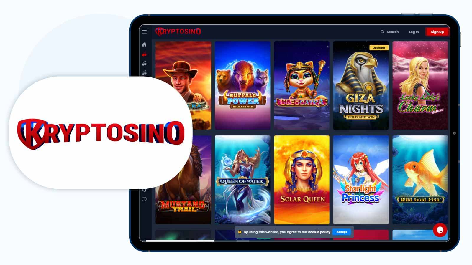 Kryptosino Best 300% welcome bonus casino for high-rollers