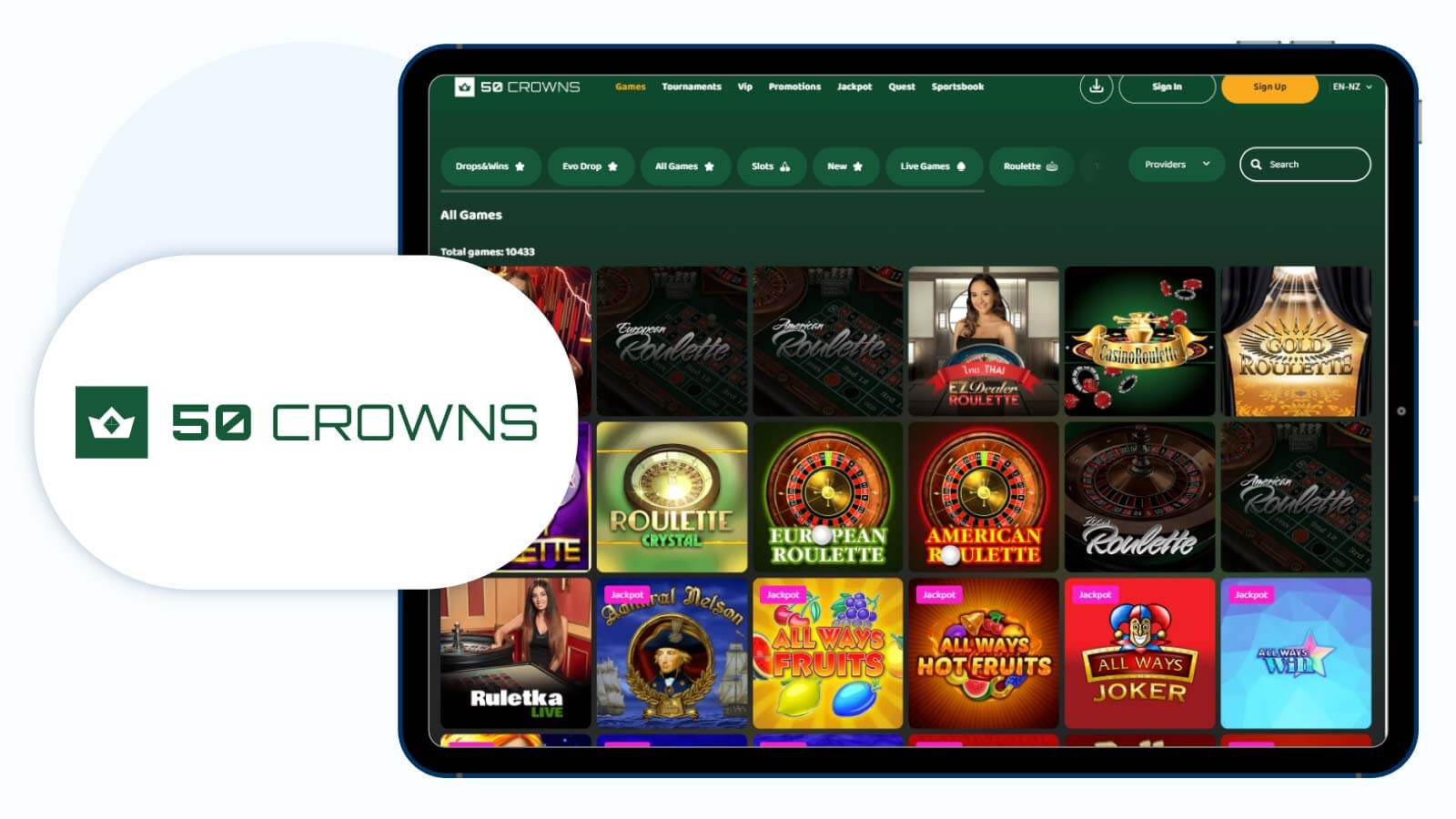 50Crowns-Casino-Runner-Up-Playtech-Casino-in-NZ