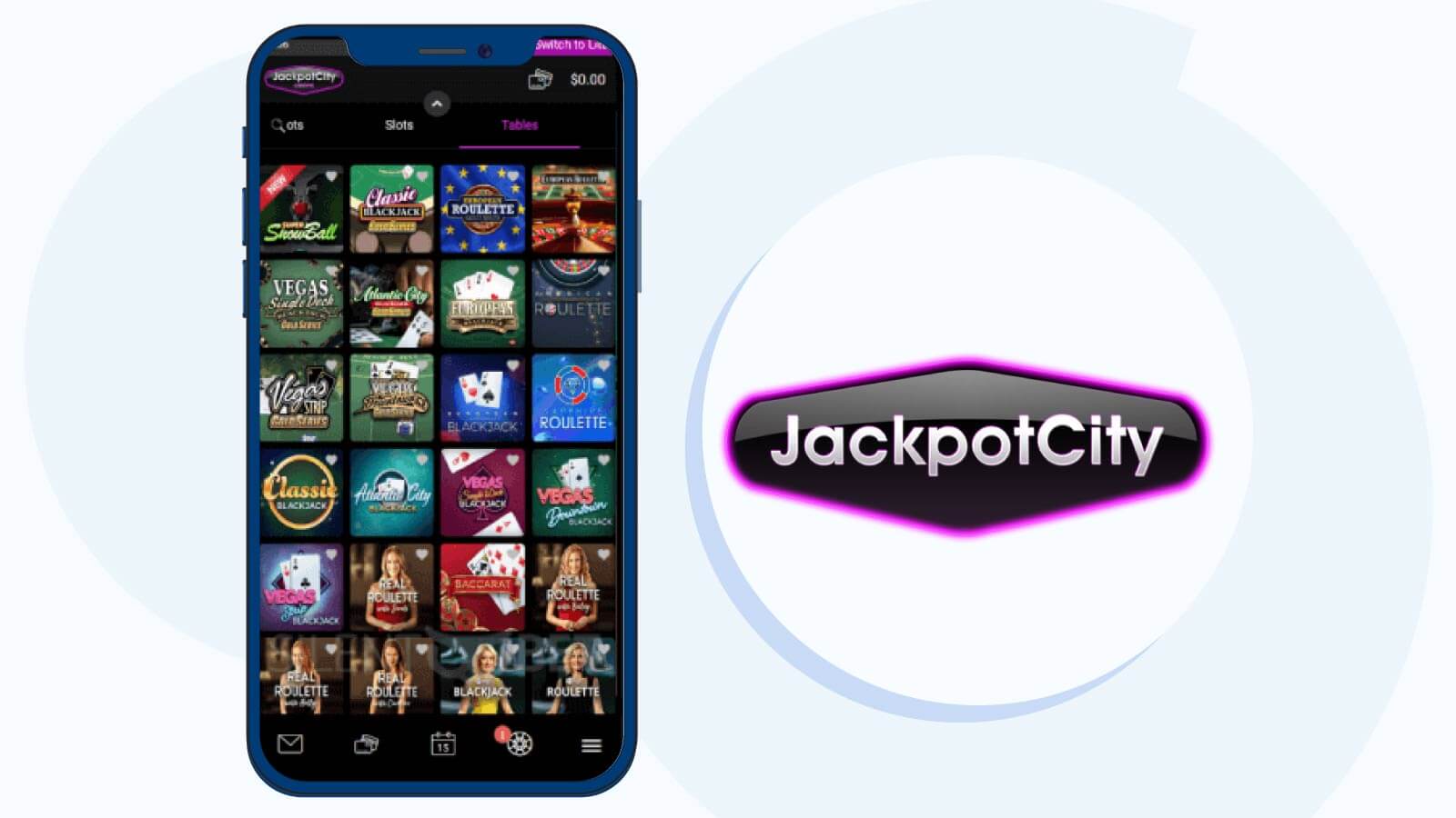 JackpotCity Casino – Best Blackjack Tables