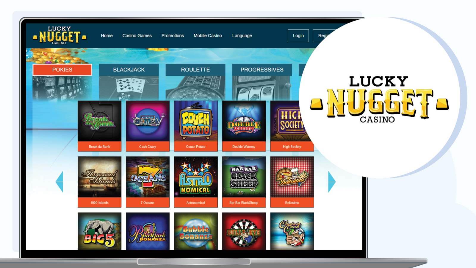 Lucky Nugget Casino – Low Minimum Deposit Microgaming Site