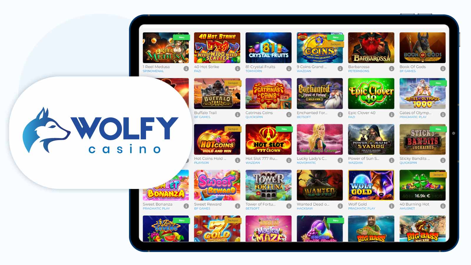 Wolfy Casino – Best Slots Site with Free Spins No Deposit No Wagering Bonus