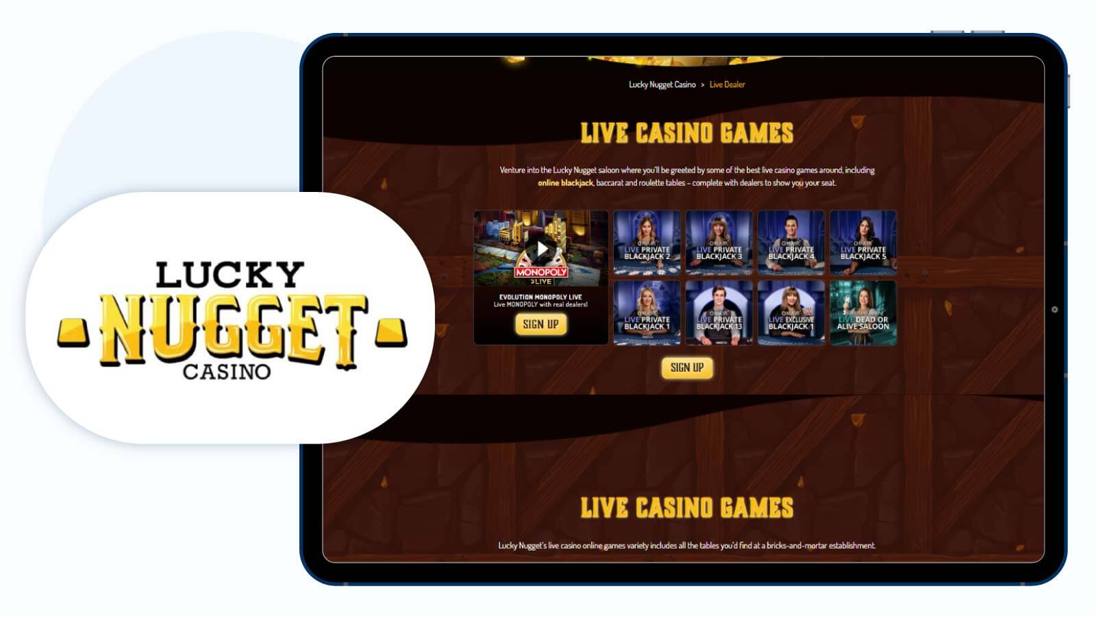 Lucky-Nugget-Top-Live-Dealer-Casino-for-Lowest-Minimum-Deposit
