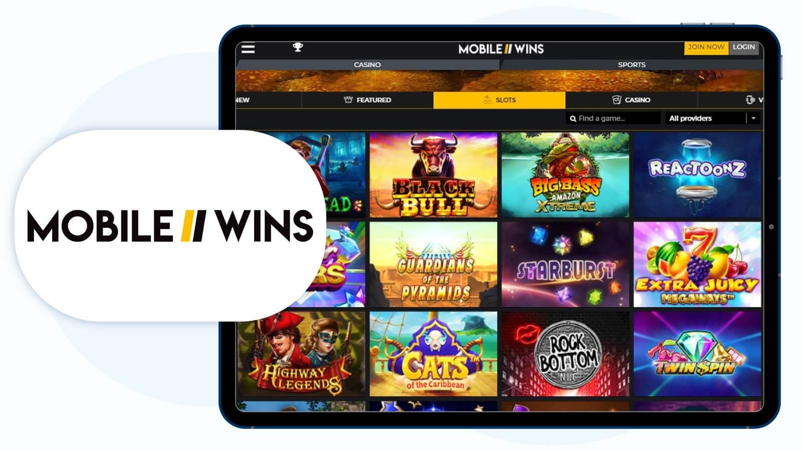 MobileWins-Casino-Second-Best-200%-Deposit-Bonus-Casino