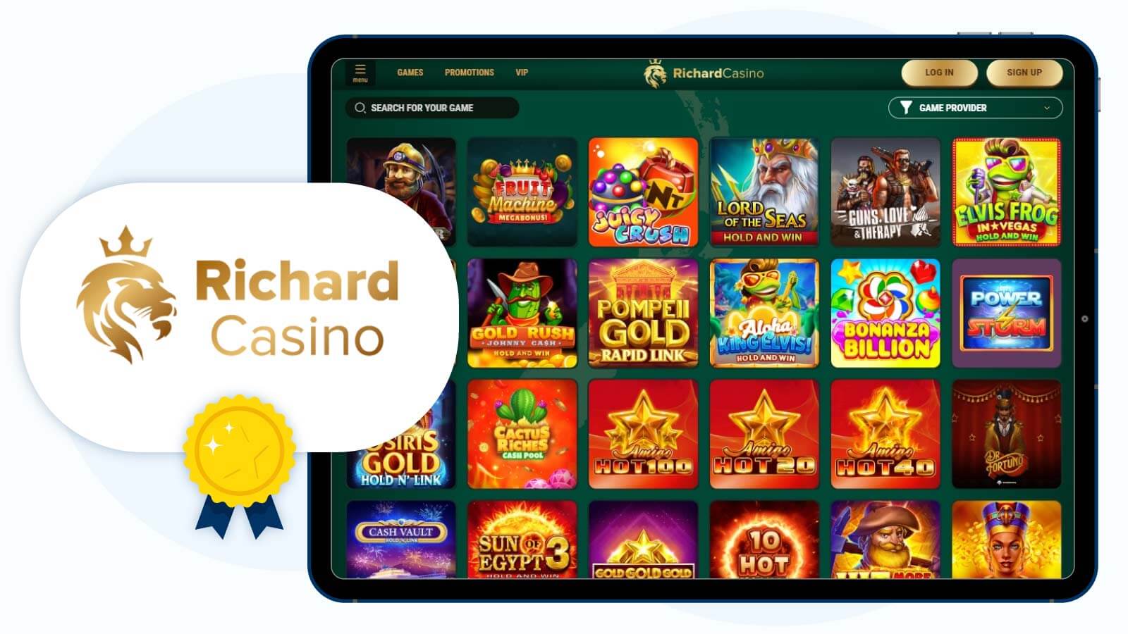 Richard-Casino-Best-Overall-200%-Deposit-Bonus-Casino