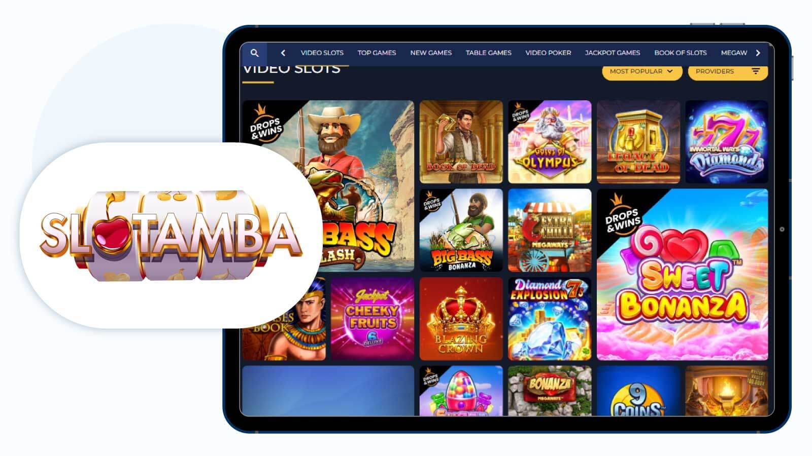 Slotamba Casino Best pokies real money casino for mobile
