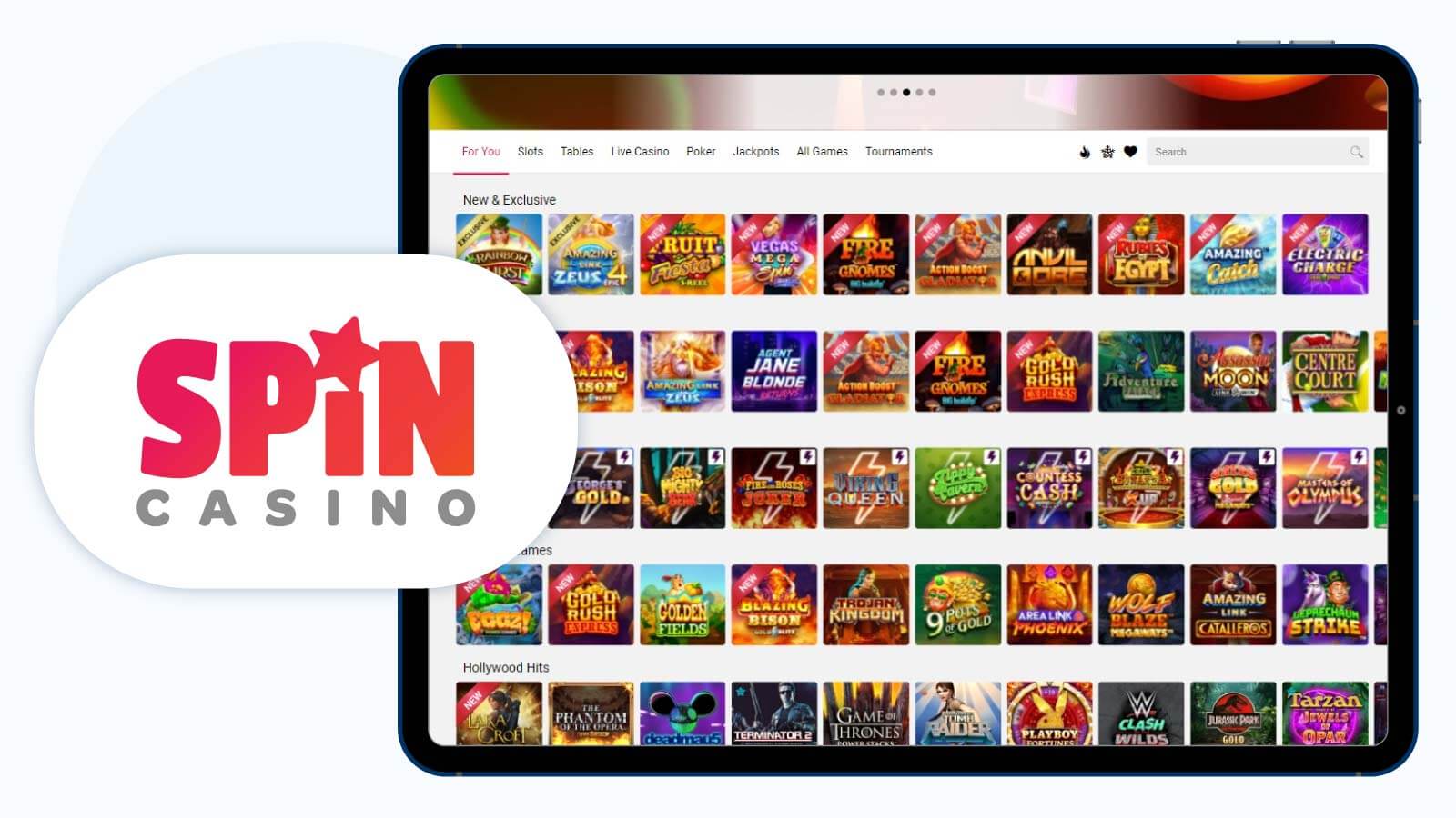 Spin Casino Best Microgaming Casino for $1 Deposit Welcome Bonus