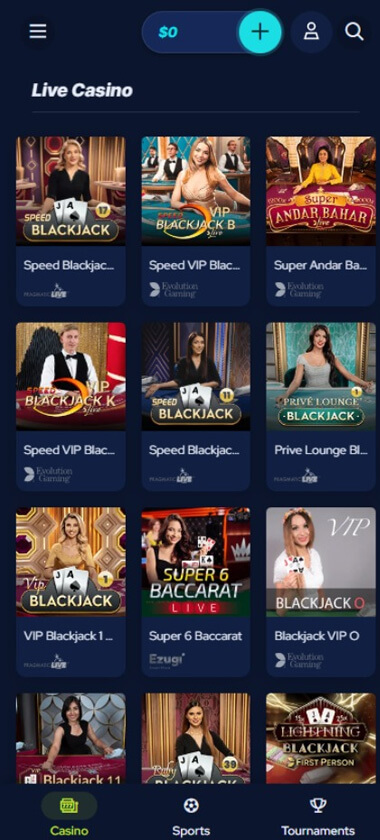 BetBeast Casino mobile preview 1
