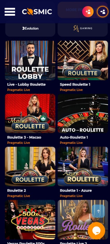 Cosmic Slot Casino mobile preview 1