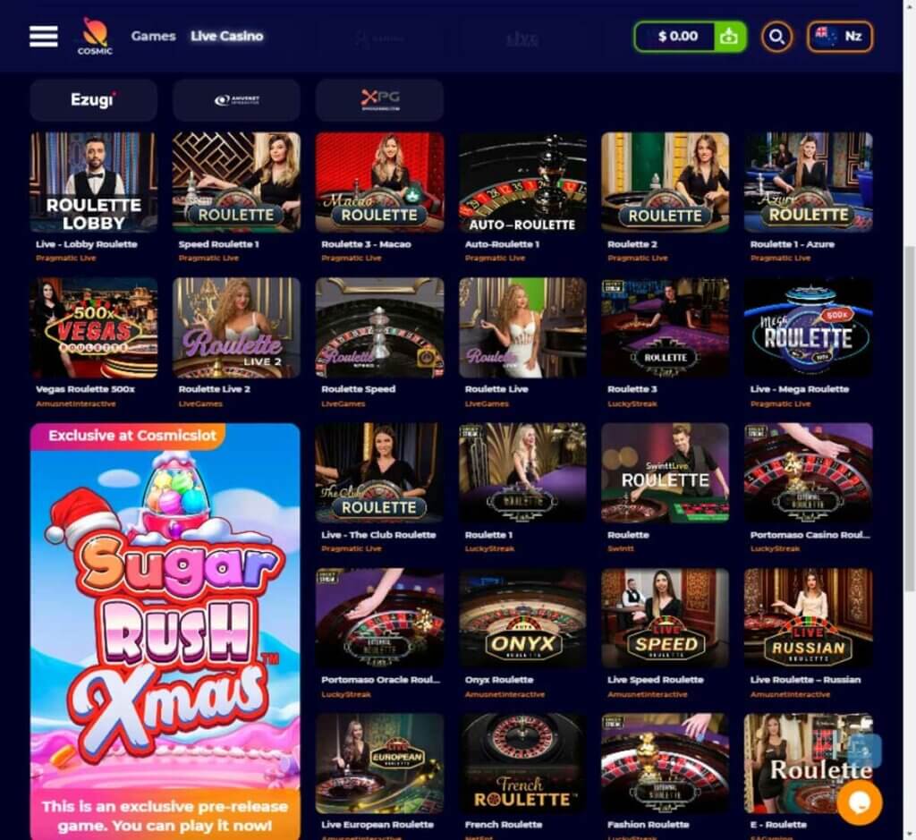cosmic-slot-casino-live-dealer-roulette-games-review