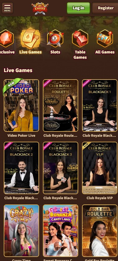 MyEmpire Casino mobile preview 4