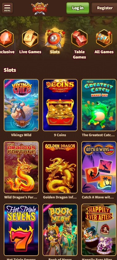 MyEmpire Casino mobile preview 3