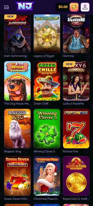 Nova Jackpot Casino mobile preview 1