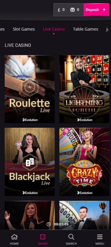 PlayGrand Casino mobile preview 2