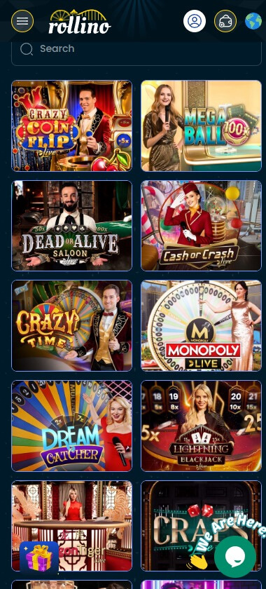 Rollino Casino mobile preview 1