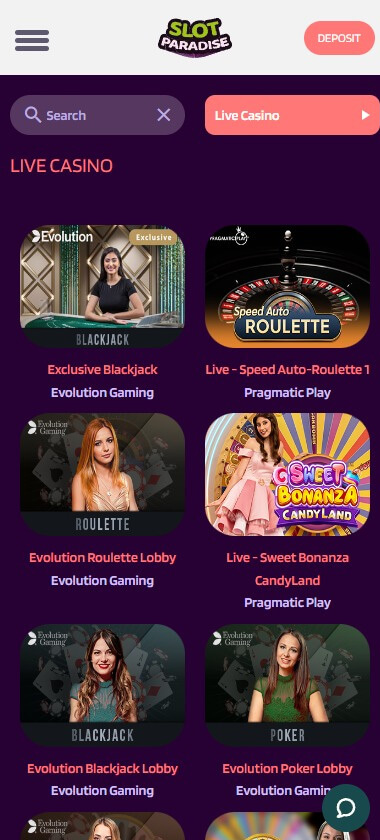 Slot Paradise Casino mobile preview 1