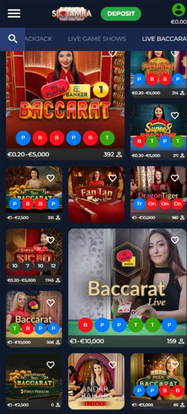 Slotamba Casino mobile preview 4