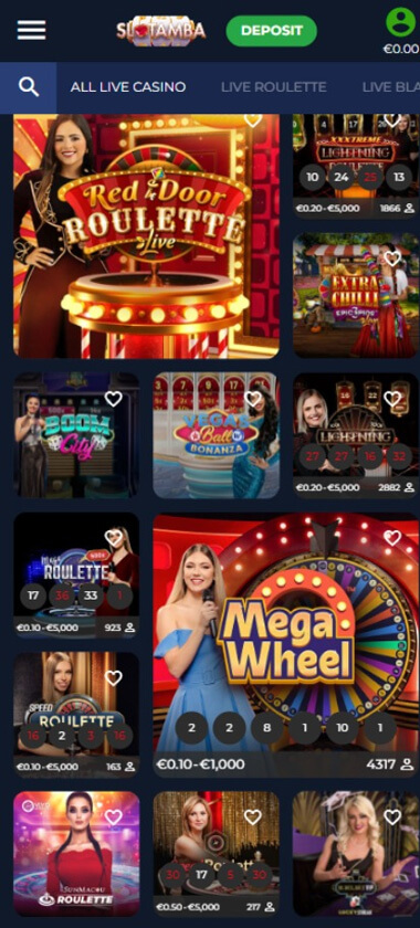 Slotamba Casino mobile preview 2