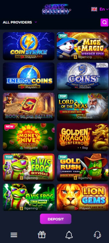 Slots Gallery Casino mobile preview 1